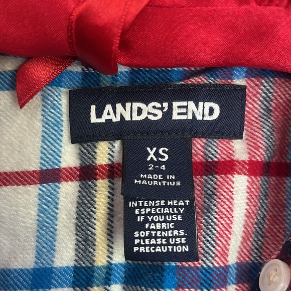 Land’s End Multicolored flannel top size Small - Picture 2 of 8